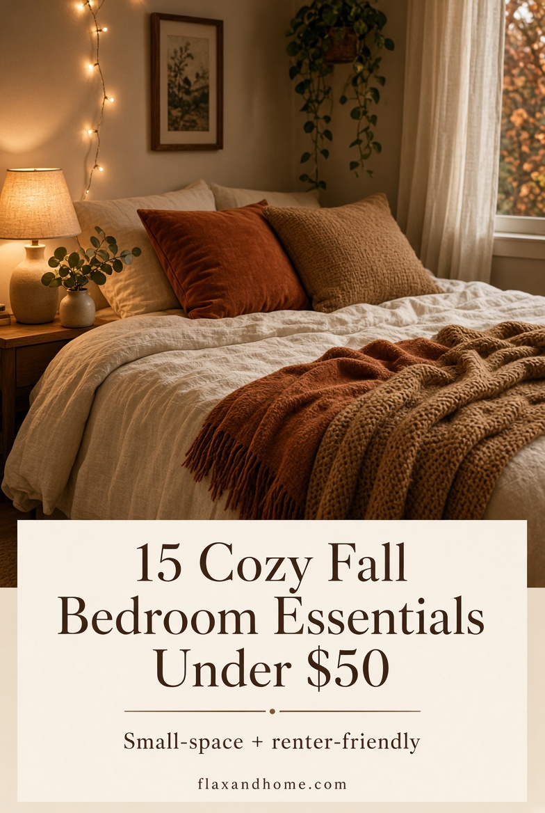 Cozy fall bedroom essentials under $50